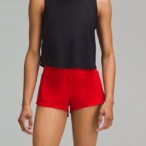 Lululemon Speed Up Low-Rise Lined Short 2.5" Red - Size 10 (NEW WITH TAG)